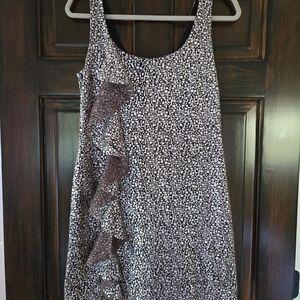 Guess Silver Brown/Silver Shimmering Mini Dress